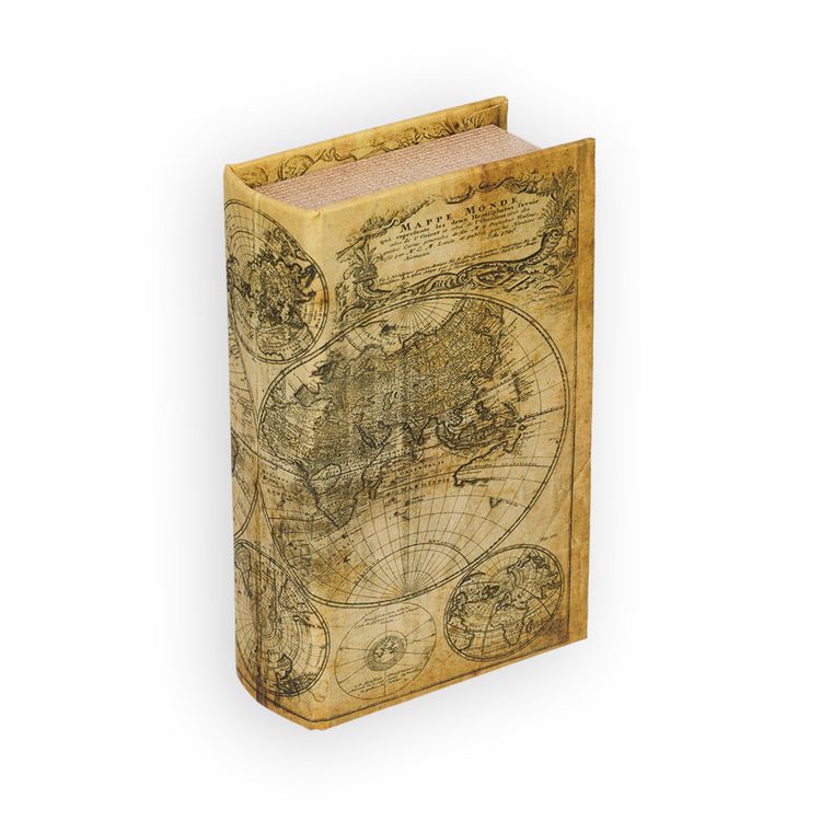 Шкатулка-книга «Карта мира»