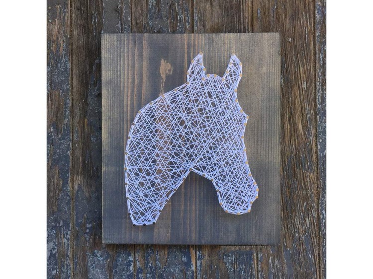 Набор для творчества STRING ART «Голова лошади» — картинка 2