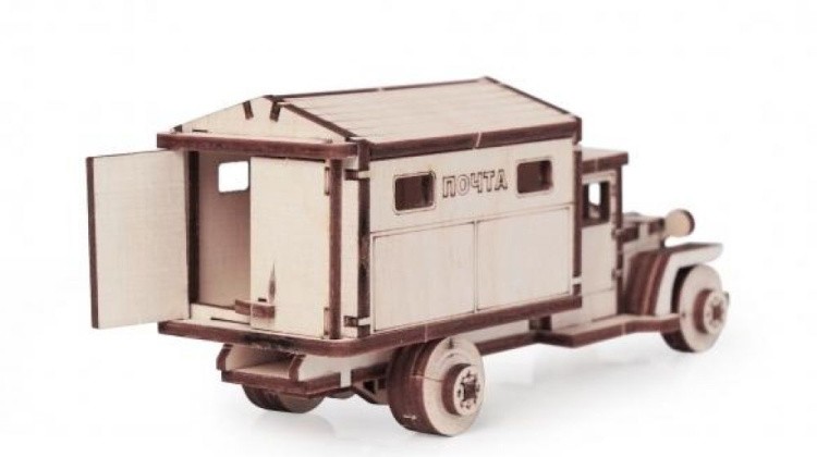 Конструктор из дерева «Грузовичок Почта», Lemmo — картинка 2