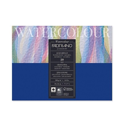 Альбом для акварели «Watercolour» 36х48 см, 20 листов, среднезернистая