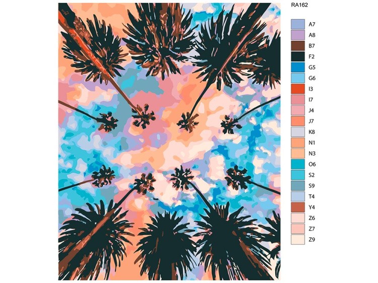 Картина по номерам «Летнее небо» — картинка 2