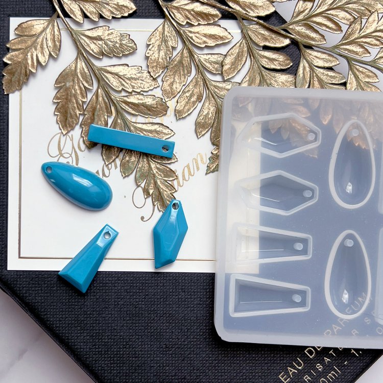 Силиконовый молд для сережек и кулонов, 7х5 см — картинка 4