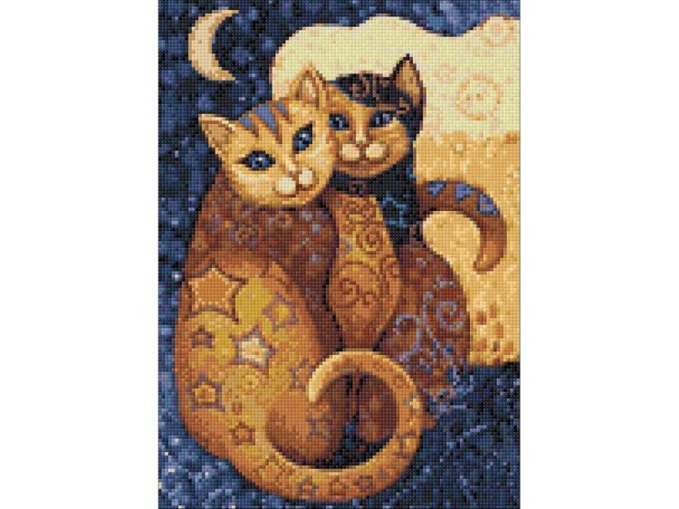 Алмазная вышивка «Ночные беседы» — картинка 3