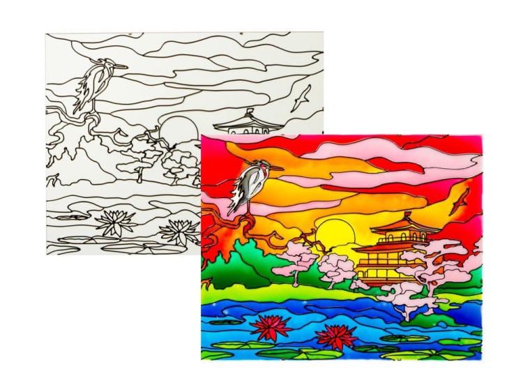 Витраж-раскраска «Япония» — картинка 3