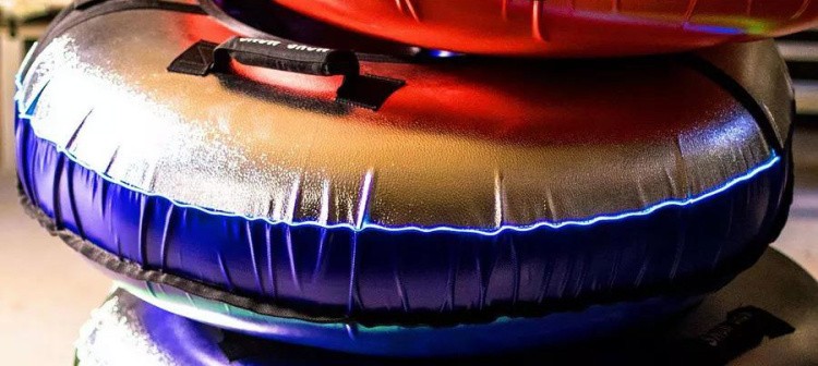 Детская зимняя ватрушка тюбинг для катания 105 см — картинка 8