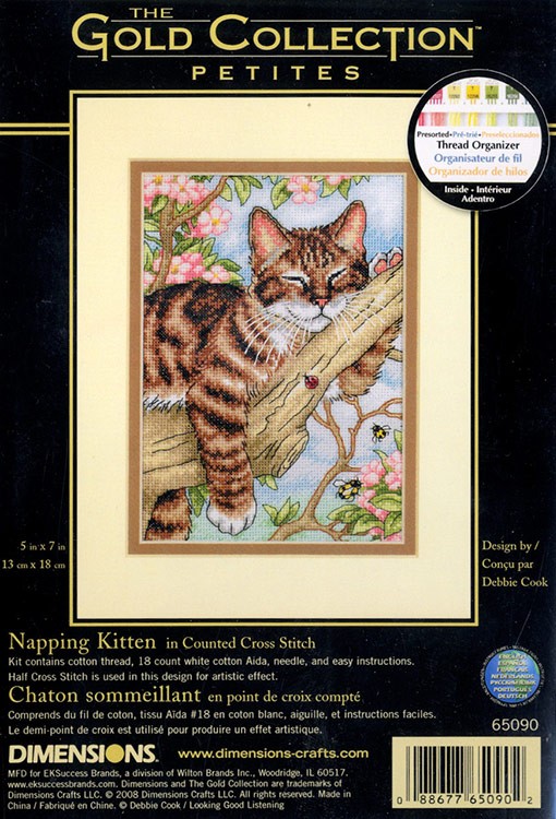 Набор для вышивания «Спящий котенок» — картинка 5