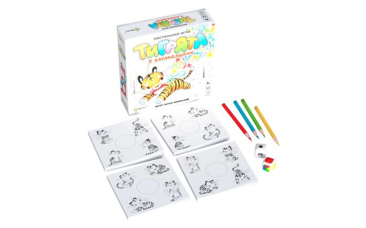 Настольная игра «Тигрята с карандашами» — картинка 2