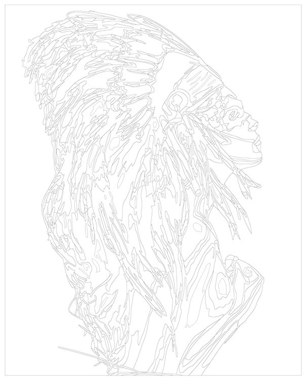 Картина по номерам «Девушка из прерий» — картинка 3