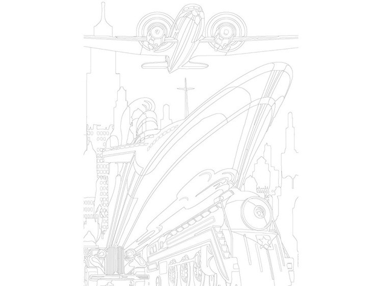 Картина по номерам «Транспорт XX века» — картинка 3