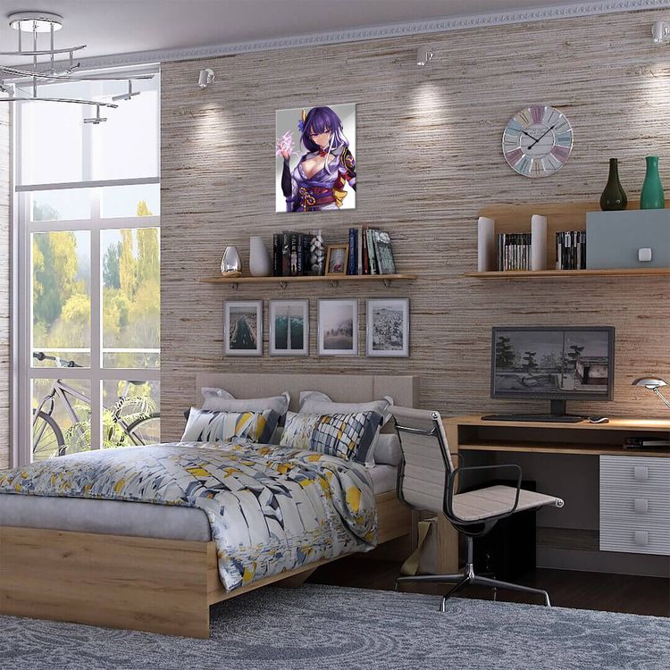 Картина по номерам «Геншин. Рейден» — картинка 4