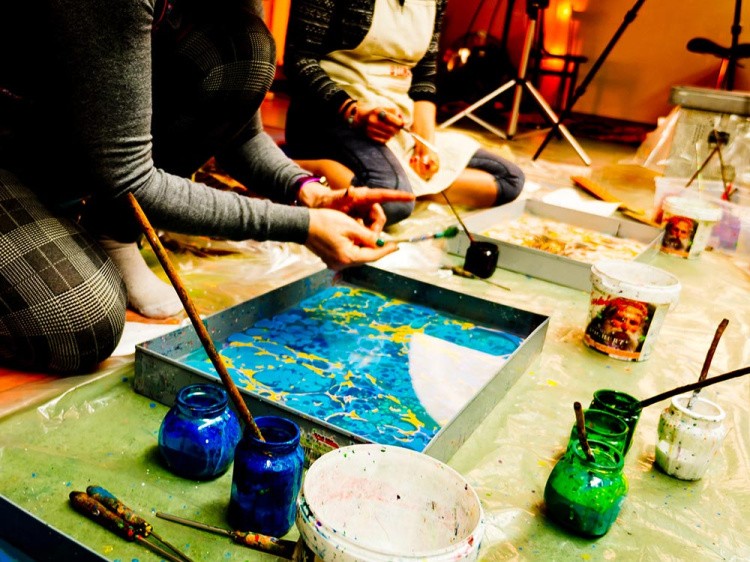 Набор для эбру «Старт», 5 цветов, Mimi — картинка 5