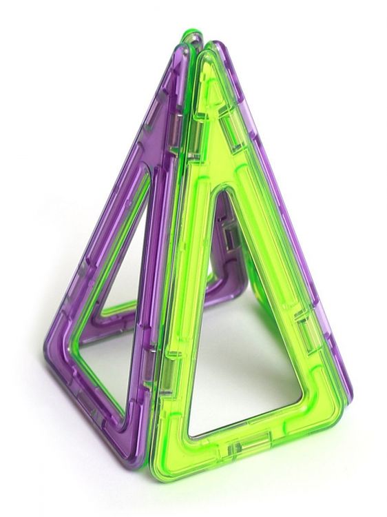 Магнитный конструктор «Равнобедренные треугольники (4 шт)», Магникон — картинка 2