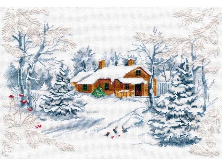 Набор для вышивания «Сказка зимнего леса»
