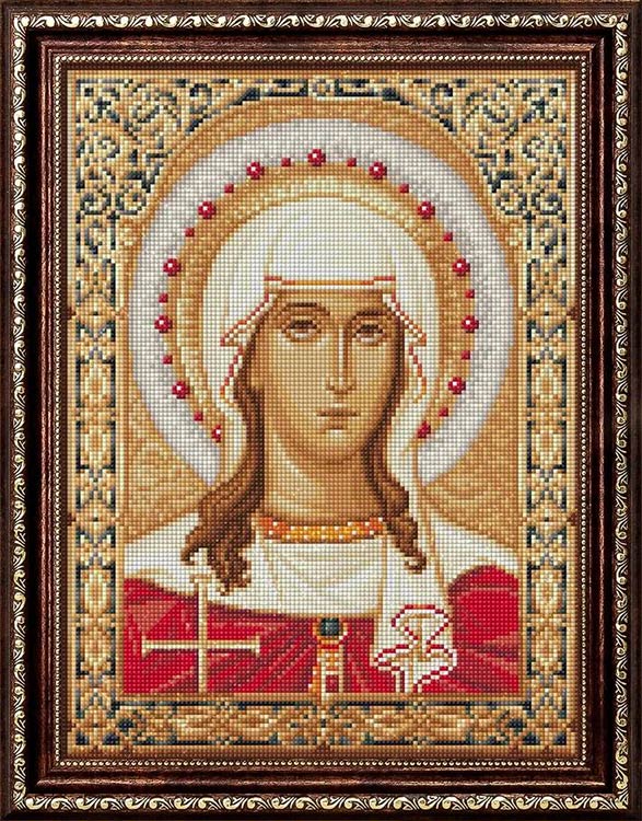 Алмазная вышивка «Икона Святая Татьяна» — картинка 2