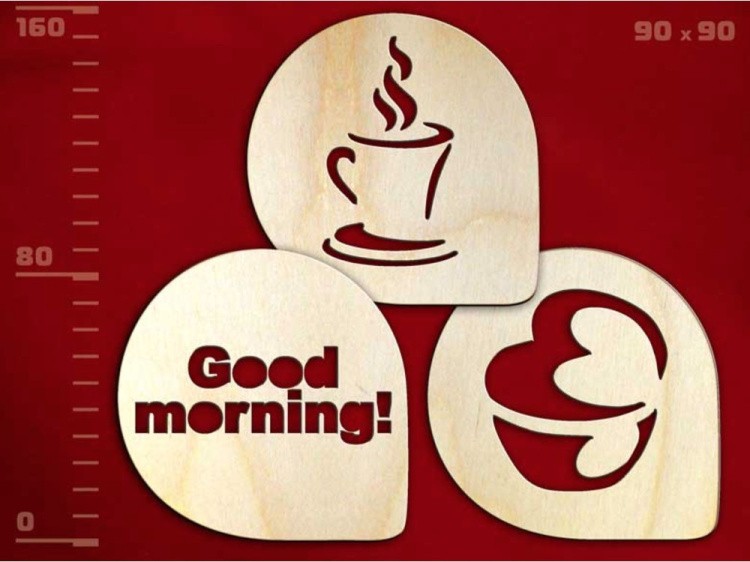 Деревянные заготовки для эбру - подставки под горячее Под кофе 3, Integra Art