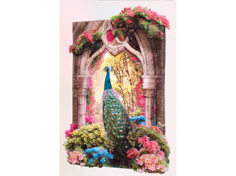 Папертоль «Павлин в волшебном саду» — картинка 2