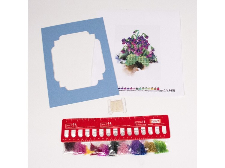 Набор вышивки бисером «Весенние цветы» — картинка 3