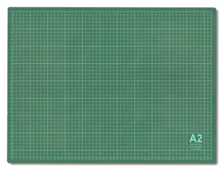 Мат для резки, формат А2, серо-зеленый, Gamma