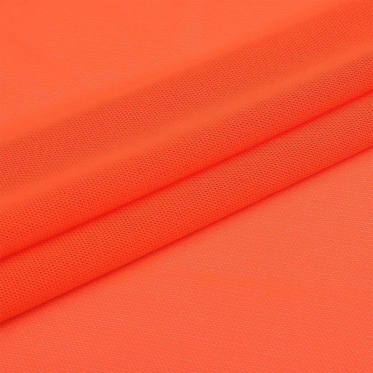 Сетка стрейч, 90 г/м², 3 м, ширина 152 см, цвет: оранжевый неон, TBY — картинка 2