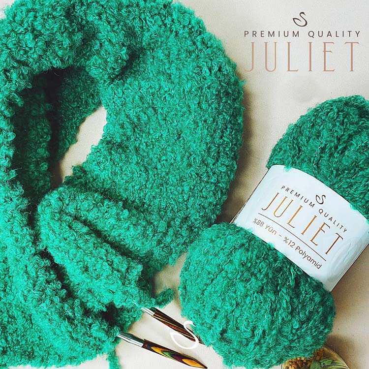 Пряжа NAKO JULIET (Нако Джульет) (3418), карамель, 5 шт. по 100 г — картинка 3