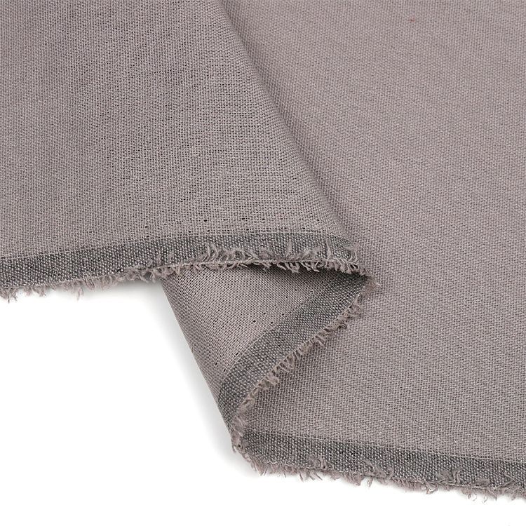 Ткань льняная, 10 м, ширина 140 см, 185 г/м², цвет: 46 серый, TBY — картинка 4
