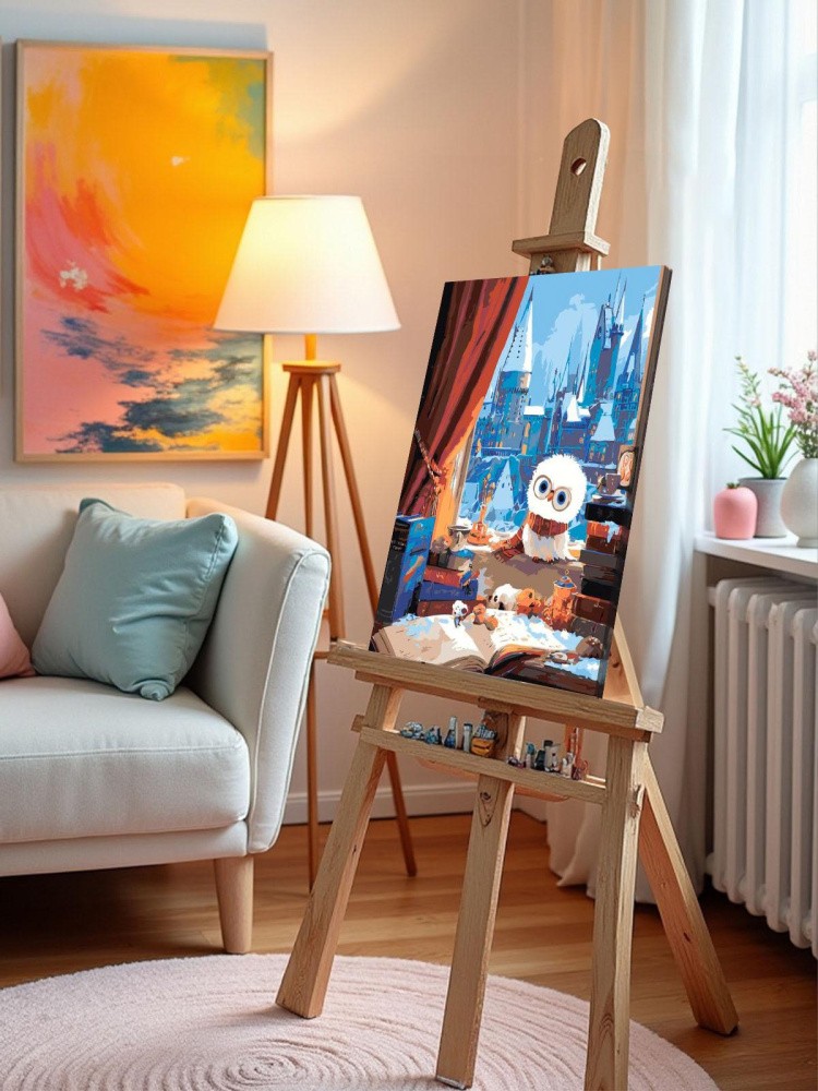 Картина по номерам Гарри Поттер сова Букля в Хогвартсе — картинка 10