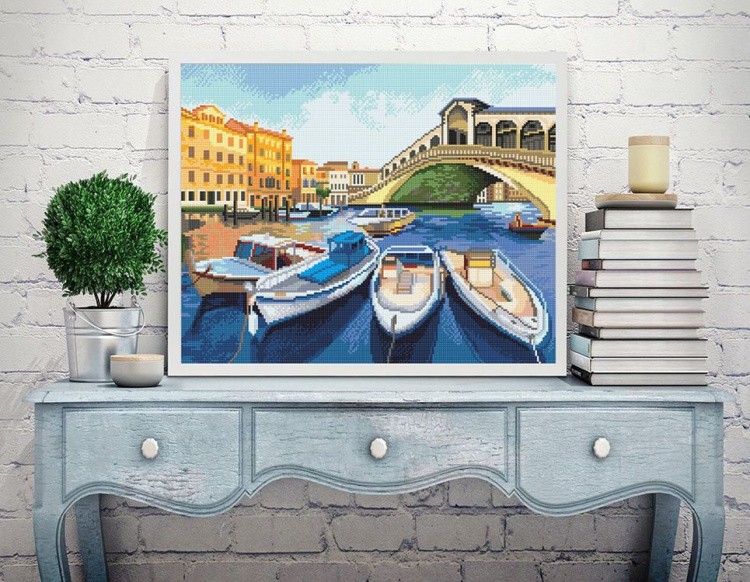 Алмазная вышивка «Каналы Венеции» — картинка 3