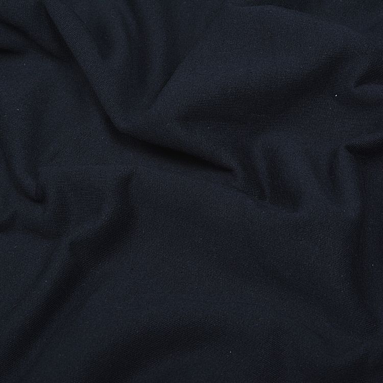 Ткань трикотаж Футер 2х нитка, опененд, 10 м x 200 см, 190 г/м², цвет: темно-синий, TBY — картинка 2