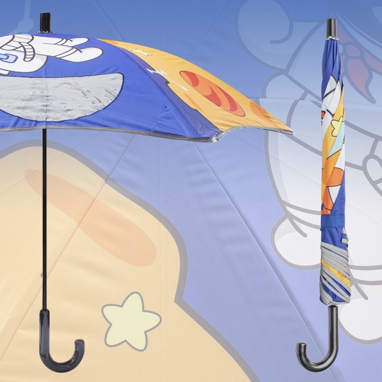 Зонт детский Космические приключения, трость, 6 спиц, механический, антишторм — картинка 6