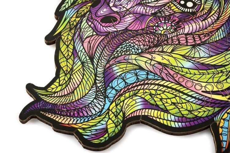 Деревянный пазл Wood Trick «Единорог: Фиолетовый Ветер» — картинка 5