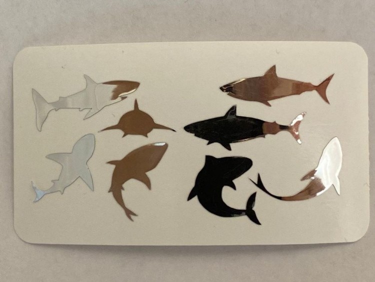 №513 Наклейка (Серебро) Sticker, Art Blong — картинка 2