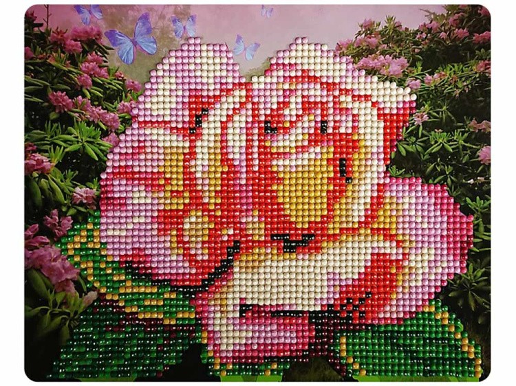 Алмазная вышивка «Нежная роза» — картинка 2