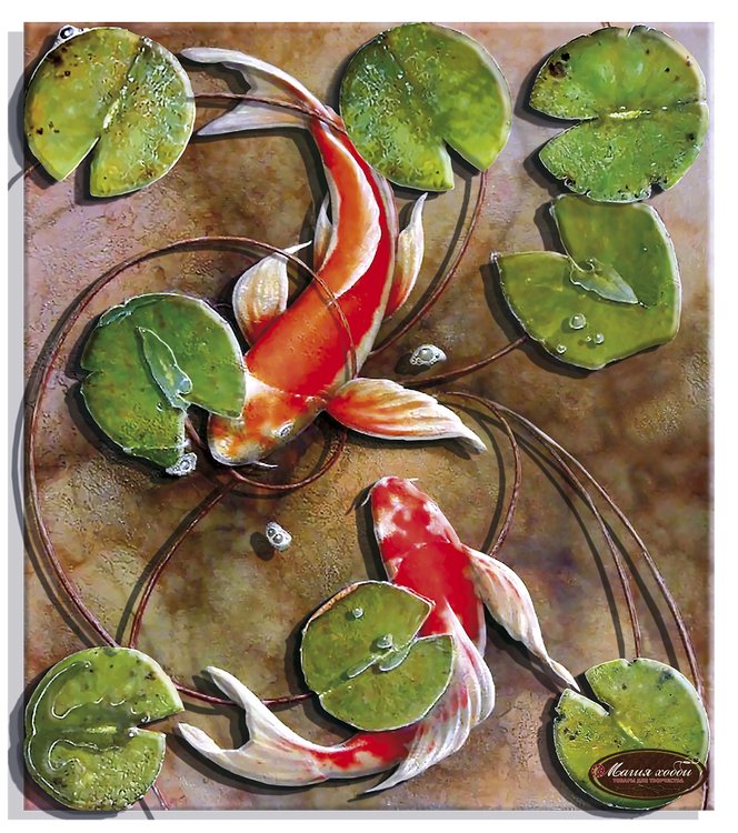 Набор папертоль «Карпы» 29x33 см   — картинка 2