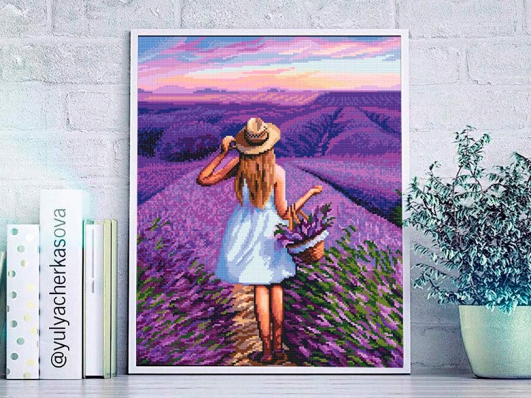 Алмазная вышивка «Лавандовая мечта» — картинка 3