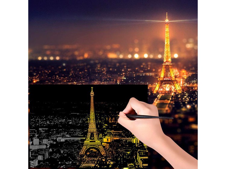 Скретч-картина «Bright City Paris» — картинка 2