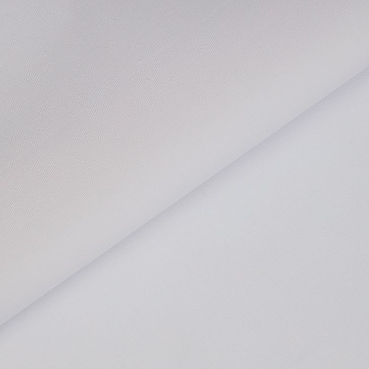 Ткань Поплин стрейч, 1 м х 150 см, 125 г/м², цвет: белый, TBY — картинка 2