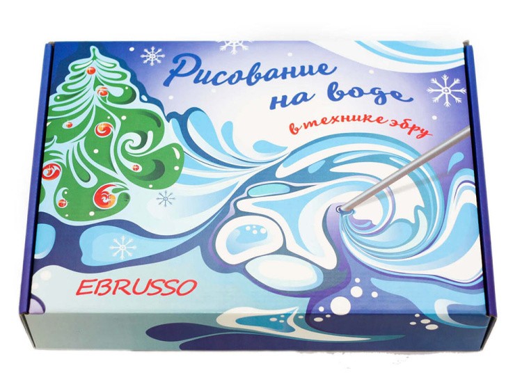 Набор для эбру «Зима» 8 цветов, Ebrusso — картинка 2