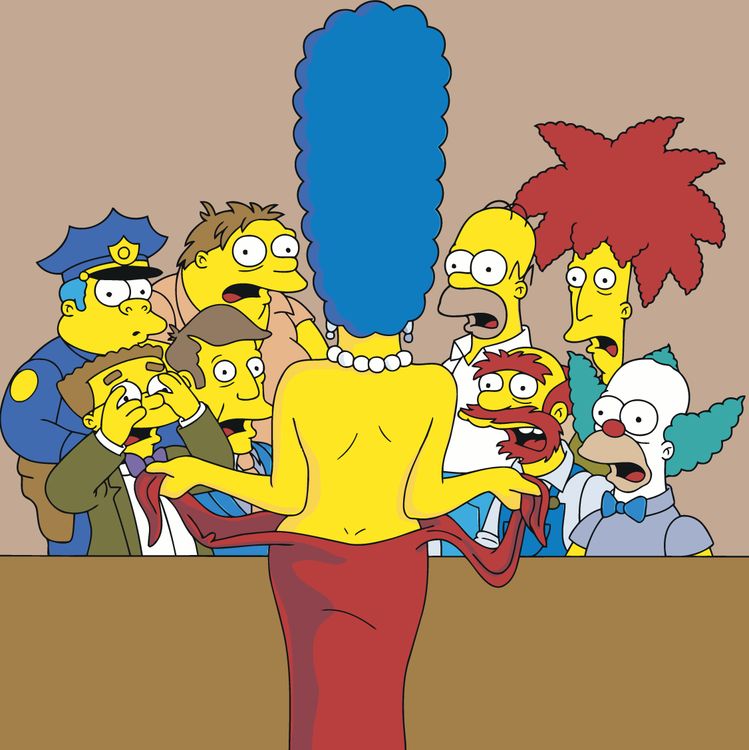 Картина по номерам «Simpsons Симпсоны: Мардж в платье»