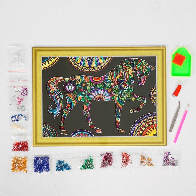 Алмазная вышивка 5D «Цирковая лошадь» — картинка 2