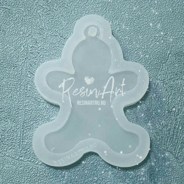Елочная игрушка Пряничек - Силиконовый молд, ResinArt — картинка 2