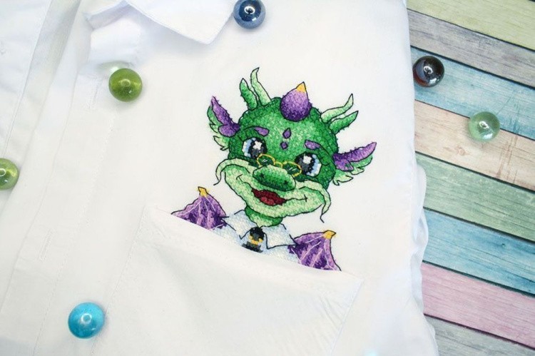 Набор для вышивания «Дракон учёный» — картинка 3