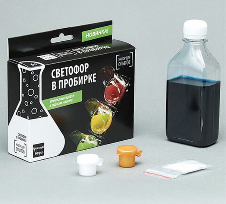 Набор для опытов «Эксперимент в коробочке. Светофор в пробирке» — картинка 4