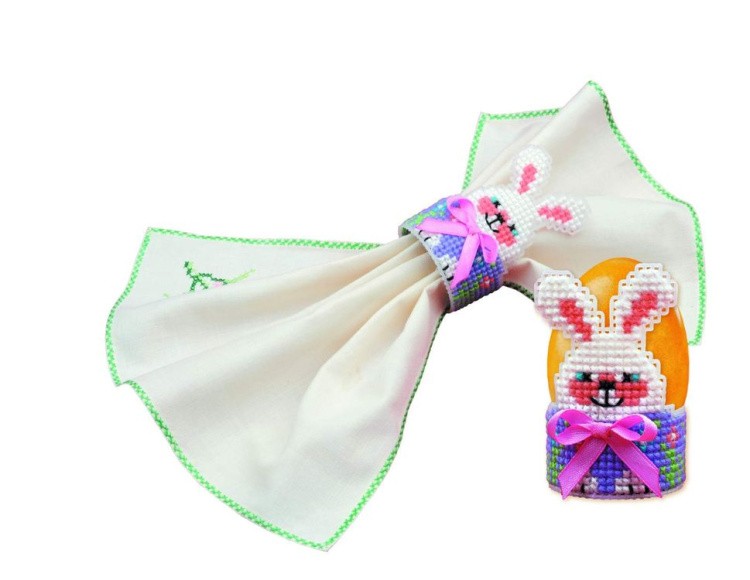 Набор для вышивания «Подставка под яйцо. Зайка» — картинка 2