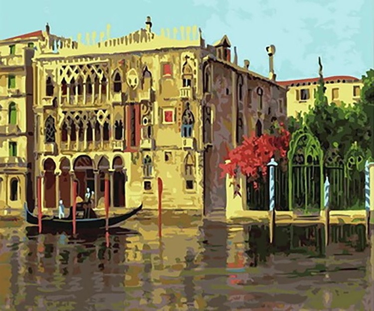 Картина по номерам «Золотая Венеция»
