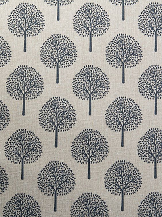 Ткань льняная, 3 м x 150 см, 140 г/м², цвет: молочный, растительный принт, TBY — картинка 3