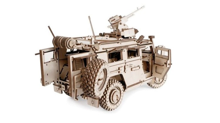 Конструктор из дерева Lemmo бронеавтомобиль ЛИГЕР, 439 деталей — картинка 3