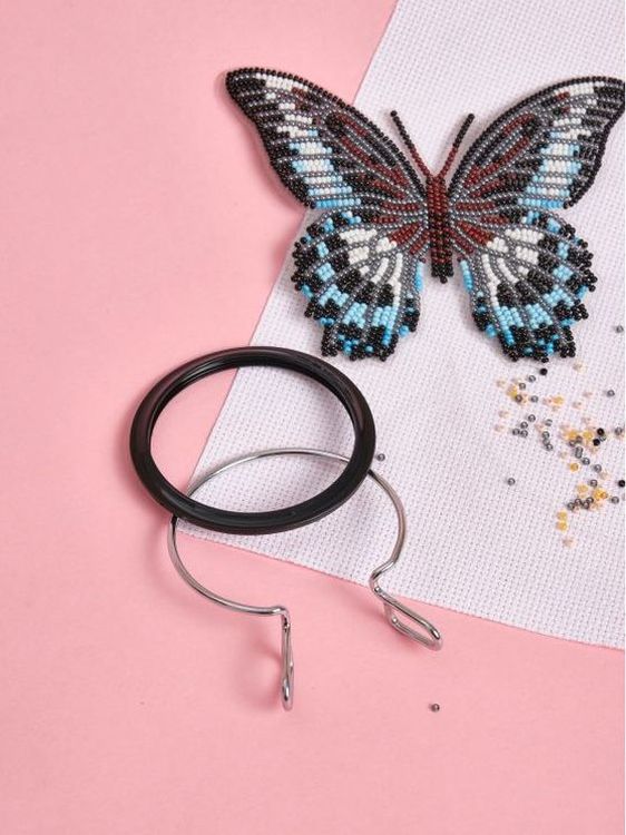 Пяльцы пружинные диаметр 5,8 см, черные — картинка 4