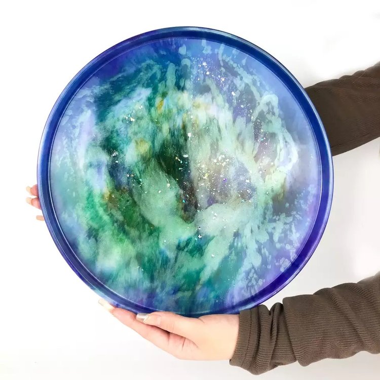 Силиконовый молд - Блюдо круг, d27 см — картинка 3