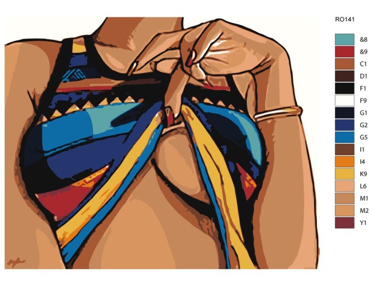 Картина по номерам «Стриптиз» — картинка 2