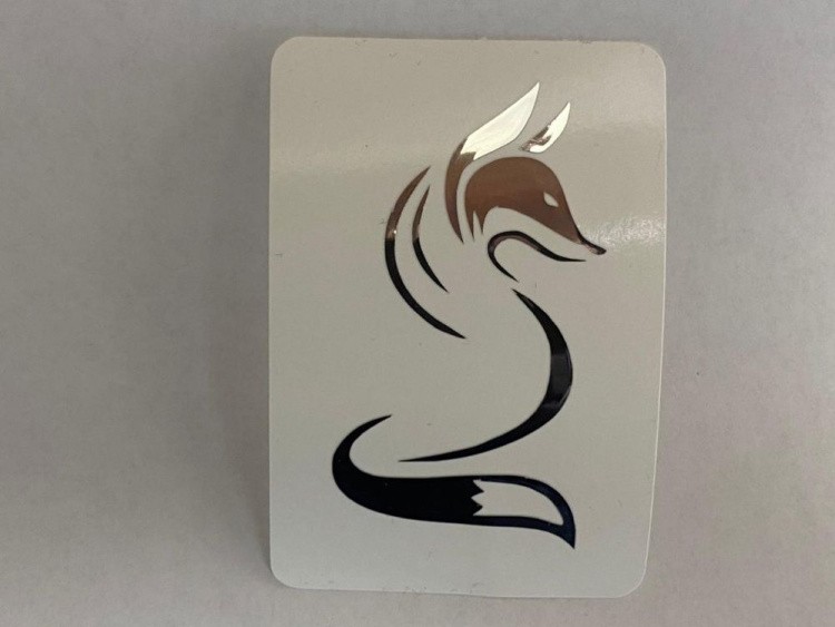 №522 Наклейка (Серебро) Sticker, Art Blong — картинка 2